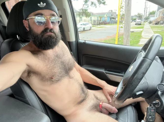 Another nude driving pic by Icy_Statement5957