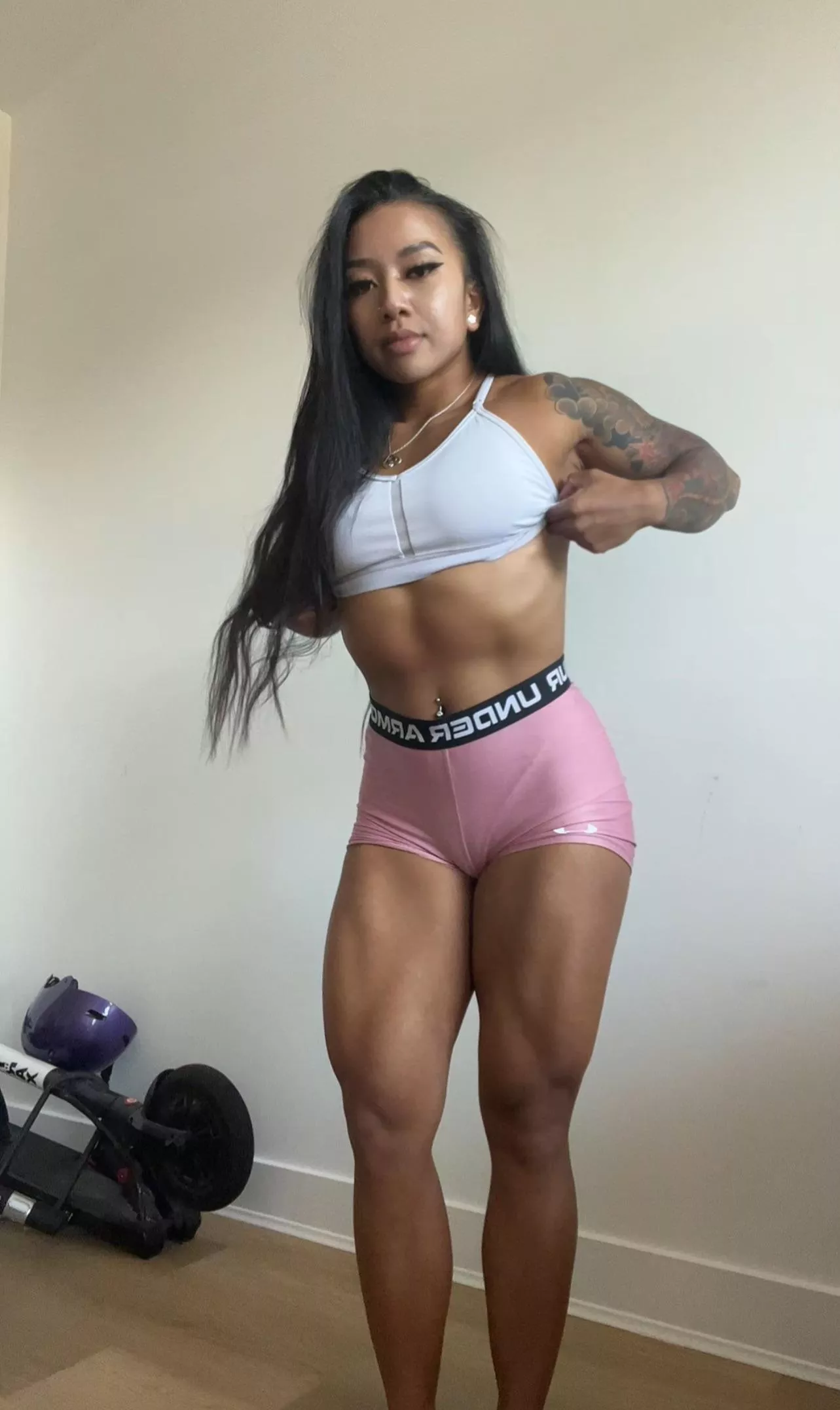Ready for a crazy leg day  posted by fitbadbitchasianxxx