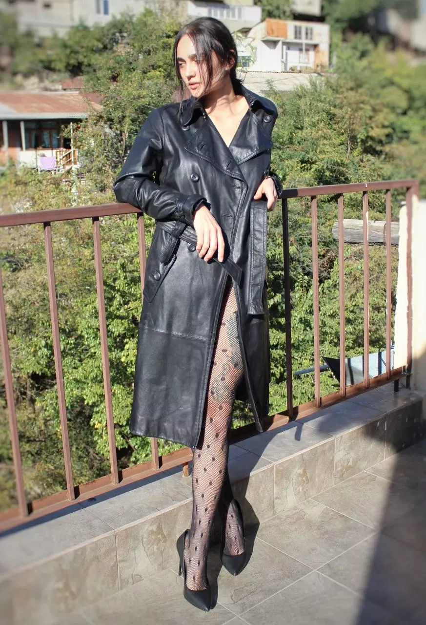 Yeah there is no clothes under my leather coat posted by youreyeshere