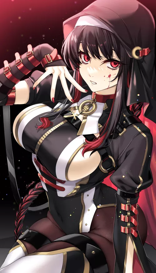 Crimson Nun by CheetahSperm18