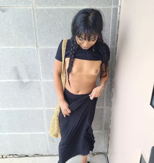 i love being out like this  by asiandolldesires