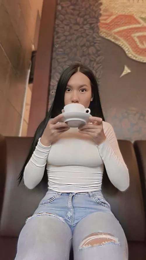 Just me, my coffee, and good vibes ☕️😊 by miss_amylyng