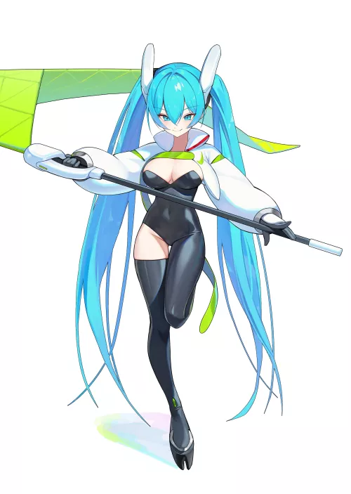 Racing Miku [Vocaloid] by CheetahSperm18