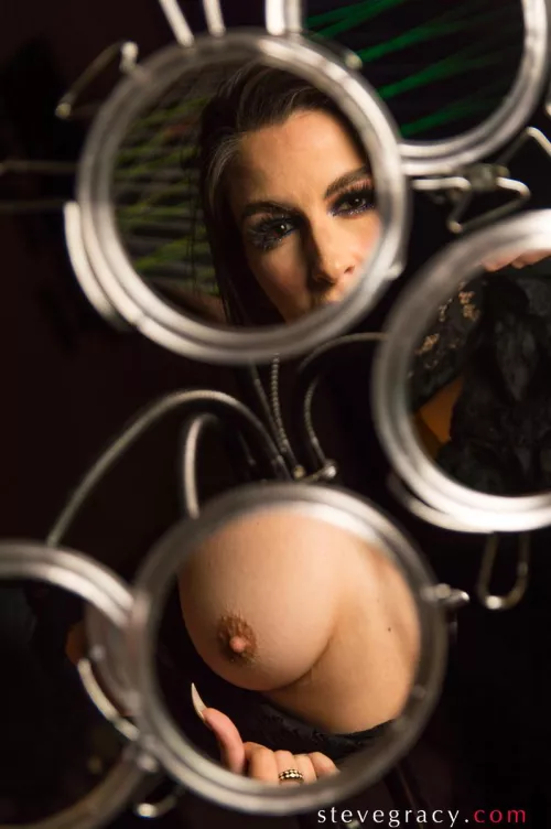 Andi in mirrors by SteveGracyPhoto