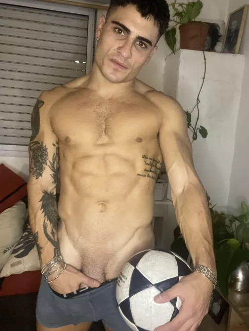  bet you wish you could touch this soccer body  by OlieTheKing