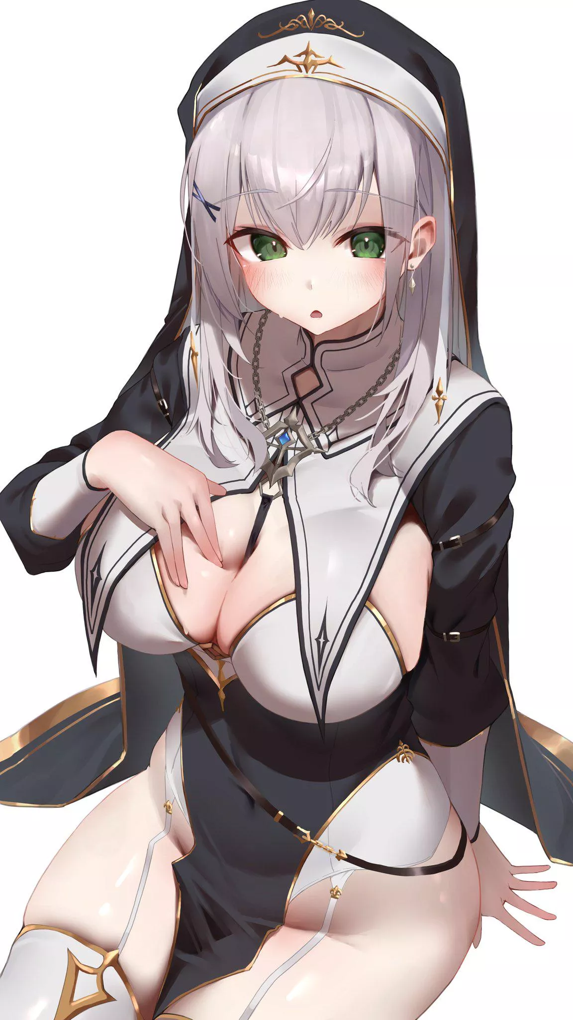 Nun spreading her breast posted by marxsander2016