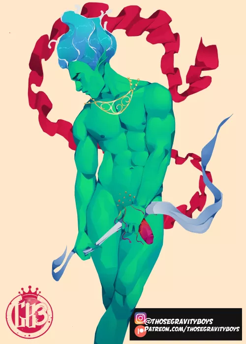 Ozma, the Sea Prince baring all  by thosegravityboys