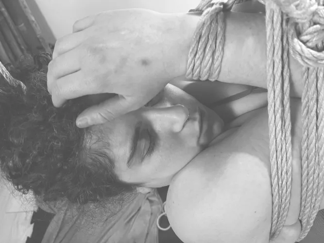 Surrendering to ropes and rigger… ropes are a bridge to an inner space hadn’t experienced before  by EveFran