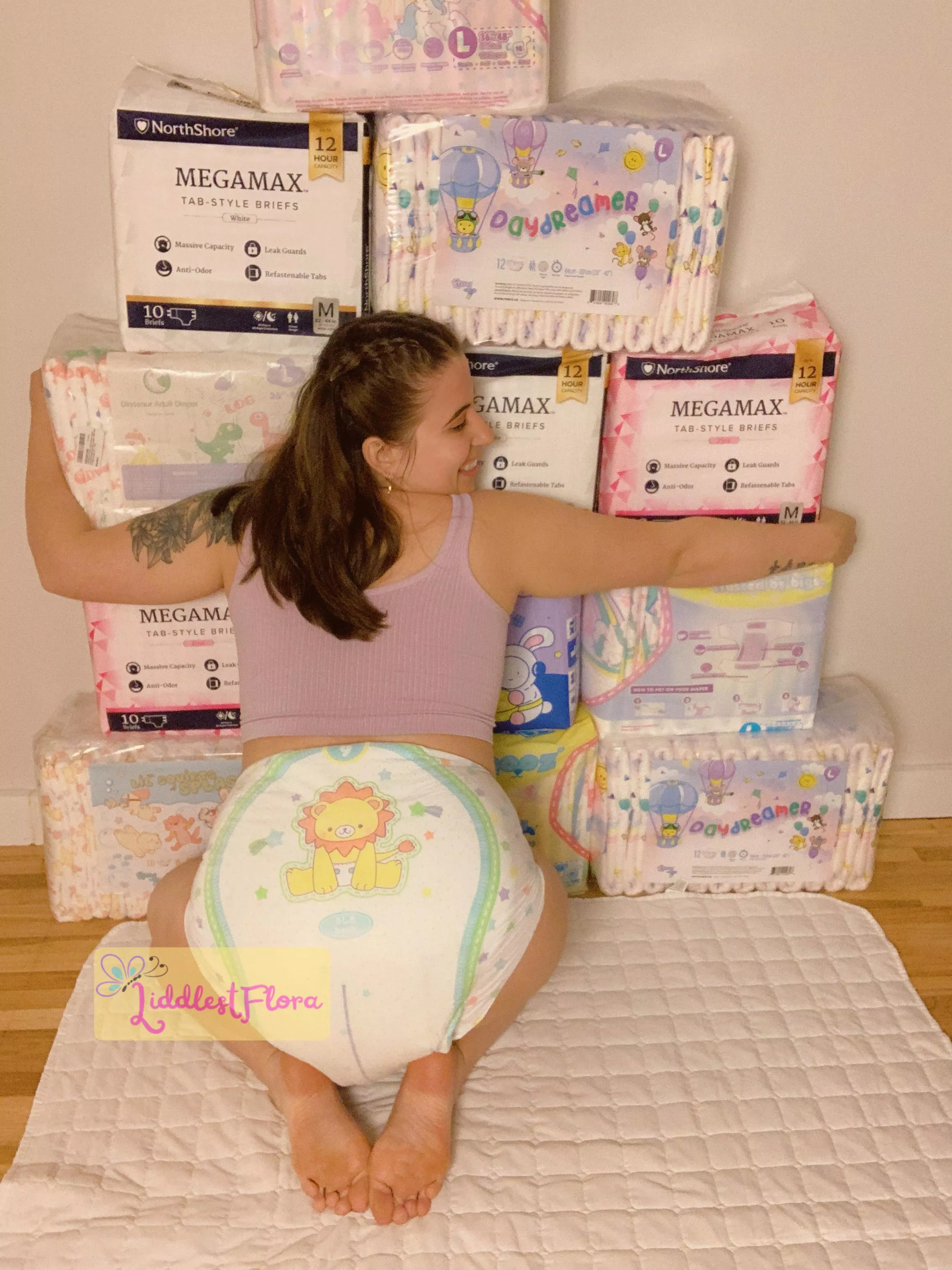 A kiss on the hand, may be quite continental, but diapers are a girl’s best friend! 😘💦 posted by liddlestflora