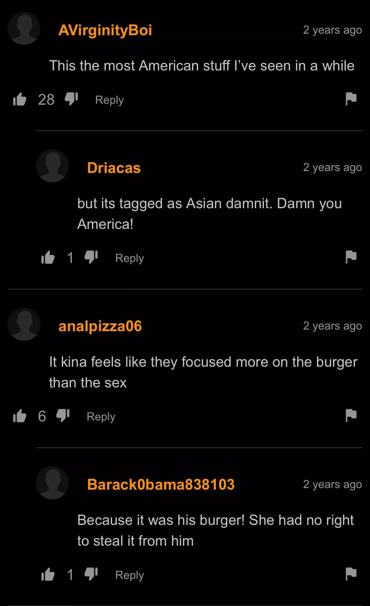 i would be upset too, if someone stole my burger  posted by Ssolthar