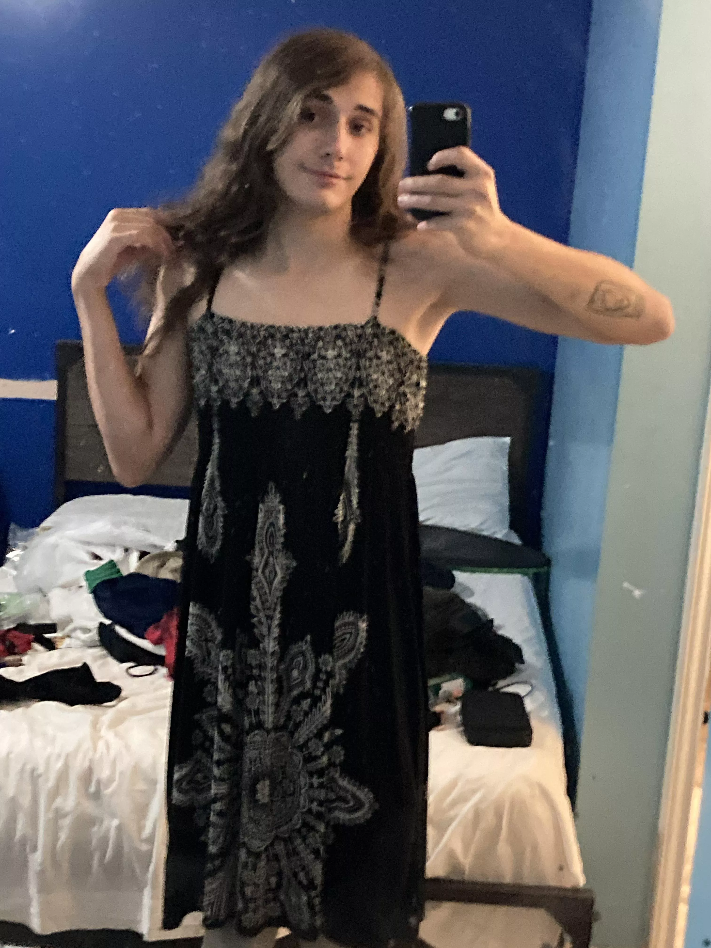 Idk if I’m pulling this dress off or not  posted by Western_Amphibian339