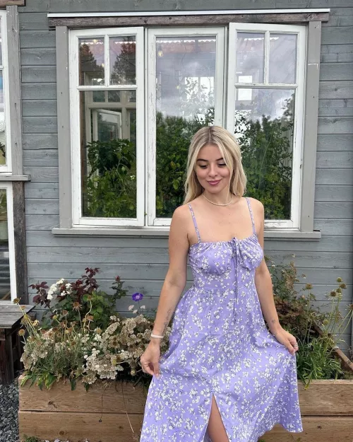 Lilac Meadow Dress by BunnyyFunnyy