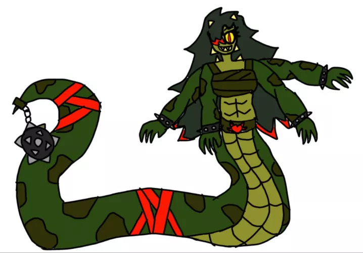 Titanaboa Wrestler OC  by Slyme-wizard