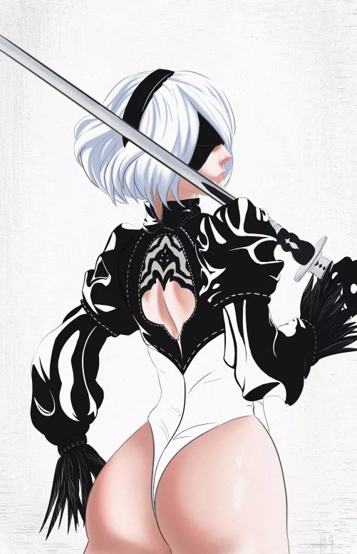 2B damaged attire (yeet0p) by that_tentacle