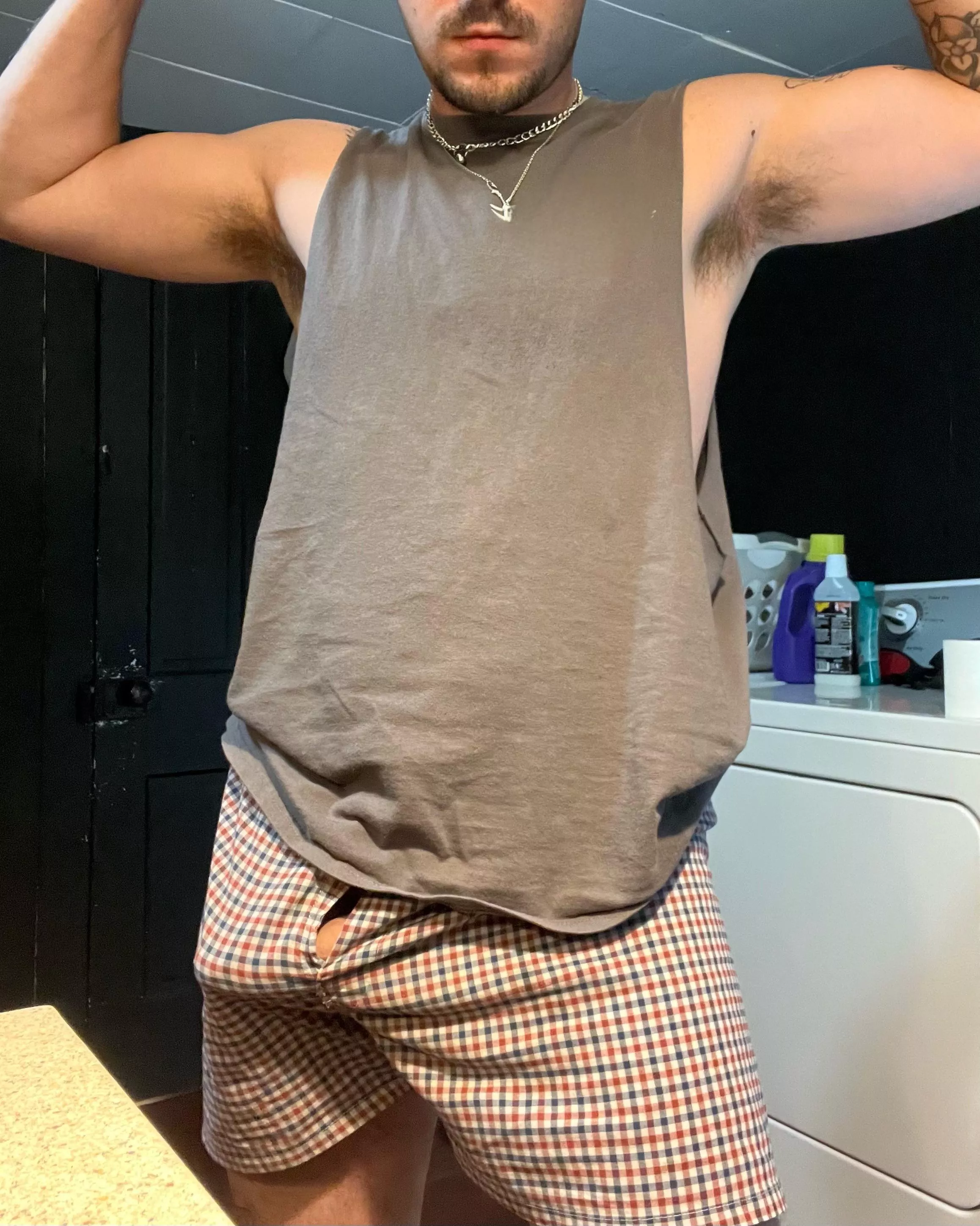 Love the way my cock hangs in old boxers posted by Jedmat200