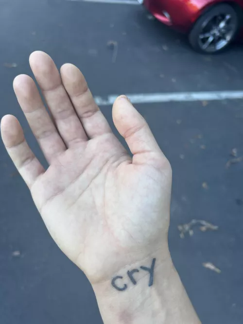 me and my hand by ShiftAccomplished579