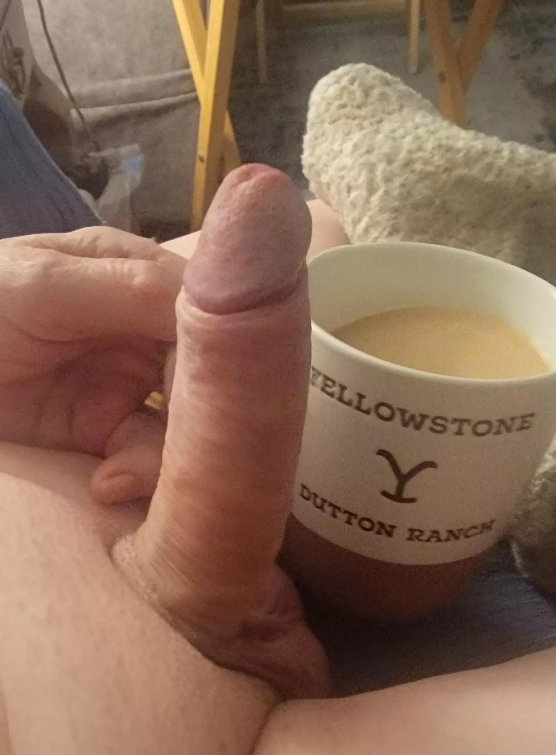 Morning how about joining for a cup of coffee I have all the cream you might want !Dad/grandpa [72] posted by alphamaleuncut51