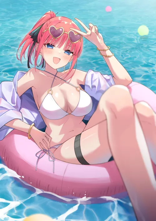 Nino Enjoying Her Summer In The Pool (The Quintessential Quintuplets) by Csxc