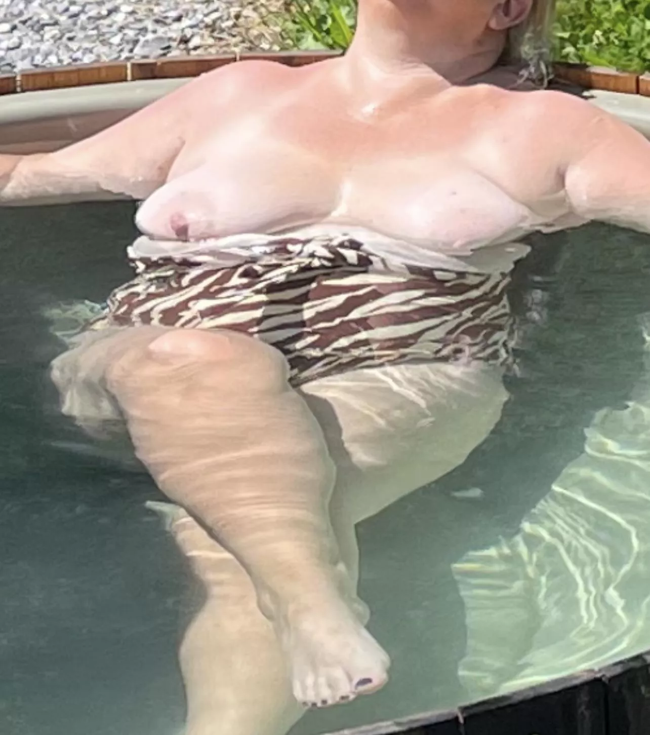 No one has noticed I’ve got my boobs out … they seriously need some sun posted by bighandfull