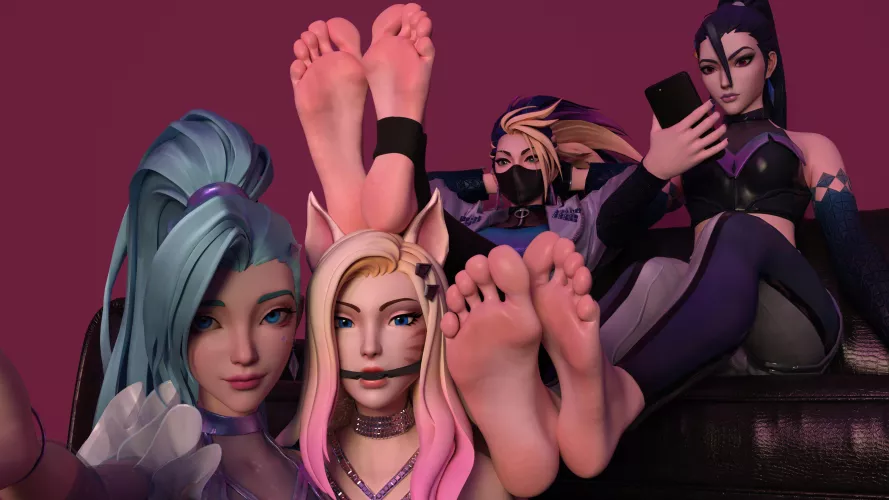 Seraphine, Ahri, Akali & Kai'sa [League of Legends] (Afu7777777)  by Kyoto709