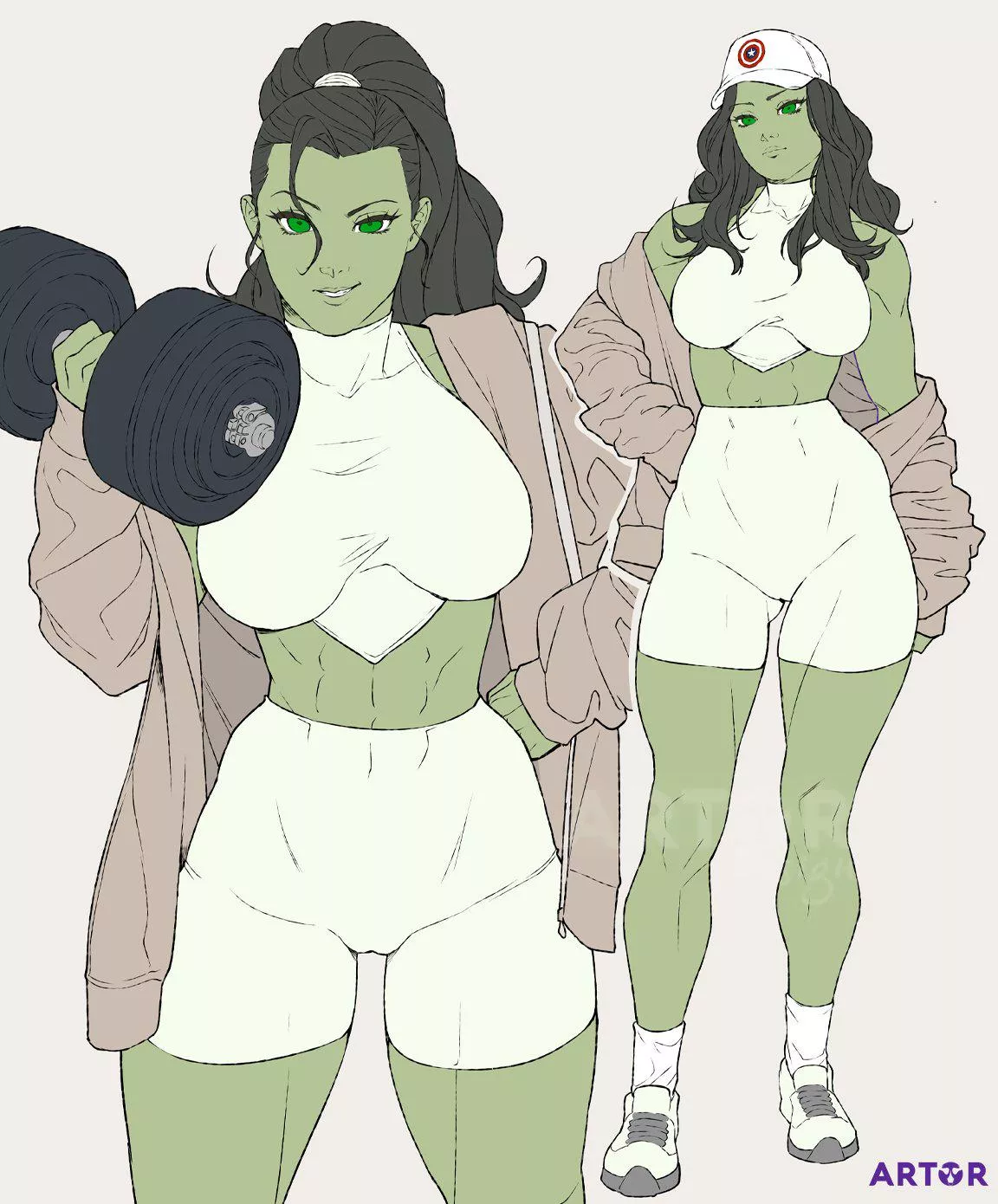 She Hulk At The Gym (Artor ) [Marvel] posted by CorrupterSea