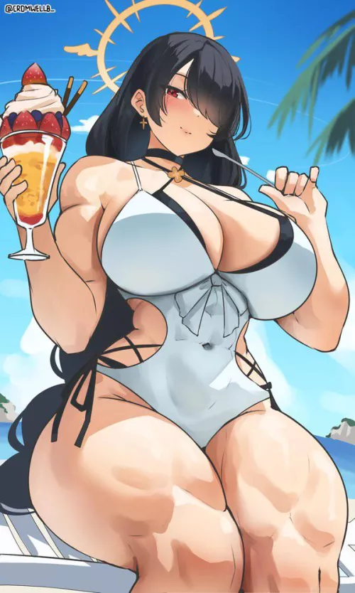 A cheat day at the beach by xKillua666