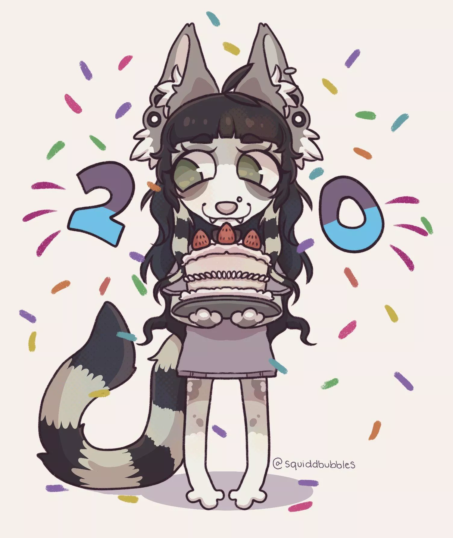 Bday Art!!! [by me] posted by squiddbubbles