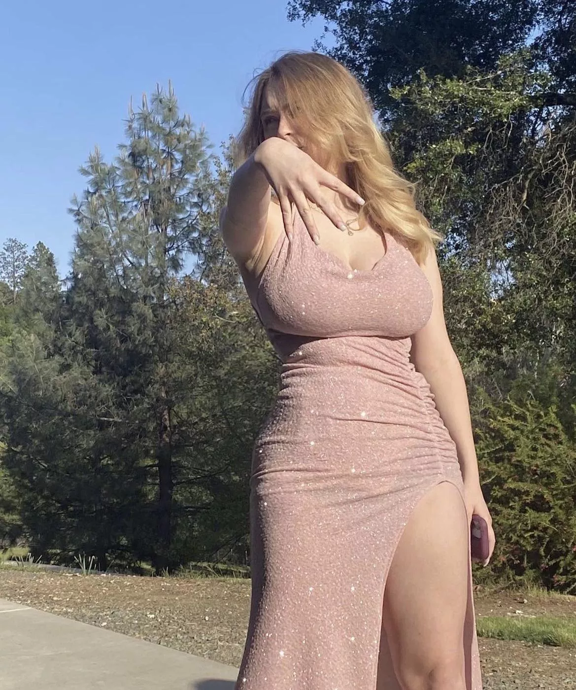 Dress can’t contain them  posted by Serious_Ad8207