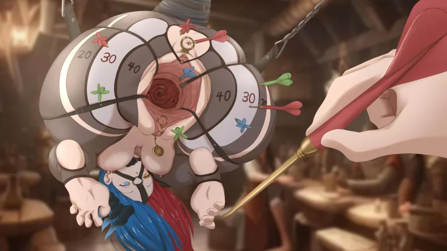 Never thought I'd want to be a dartboard, but here we are. by VivSlut