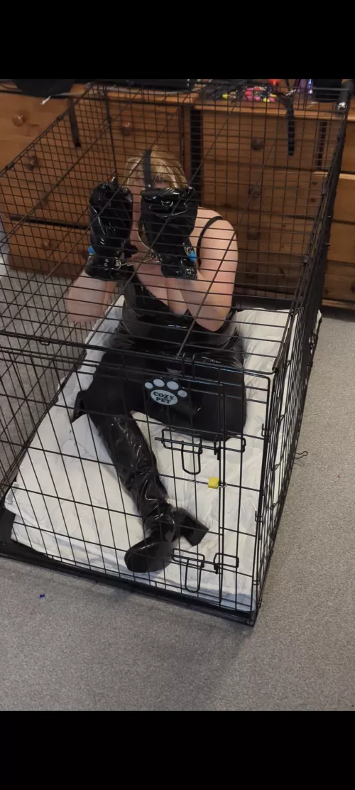 Not sure this is how Thumb cuffs were meant to be used.  by bondagefemale34