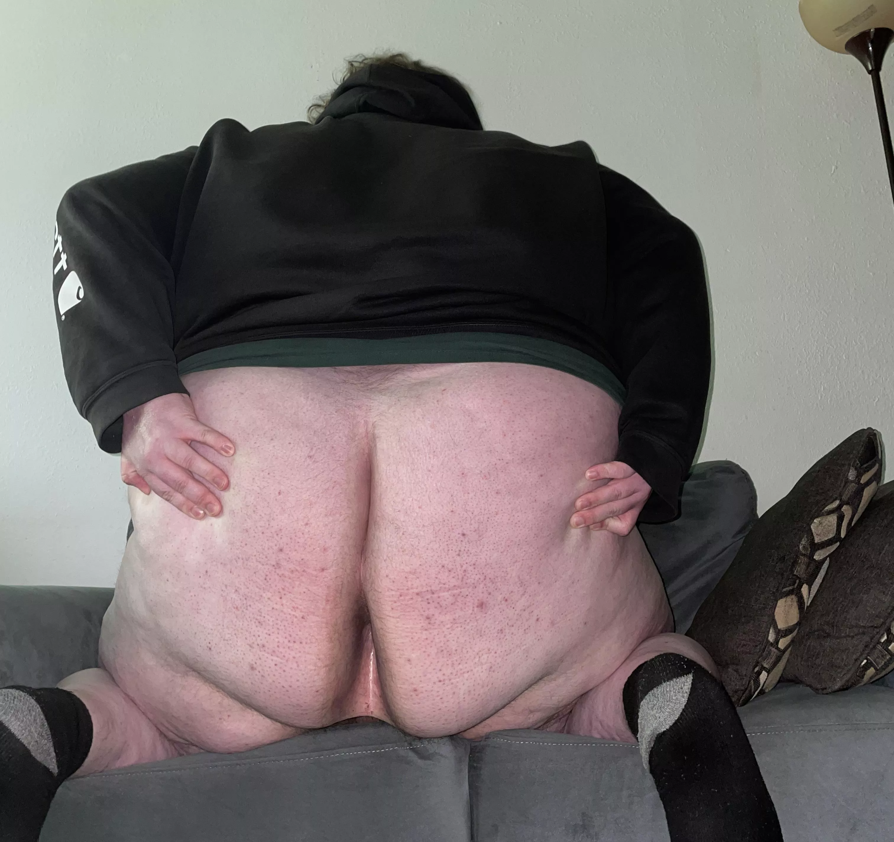 (26) What would you do if you came home I’m on the couch like this  posted by bbclovingfatwhiteboy