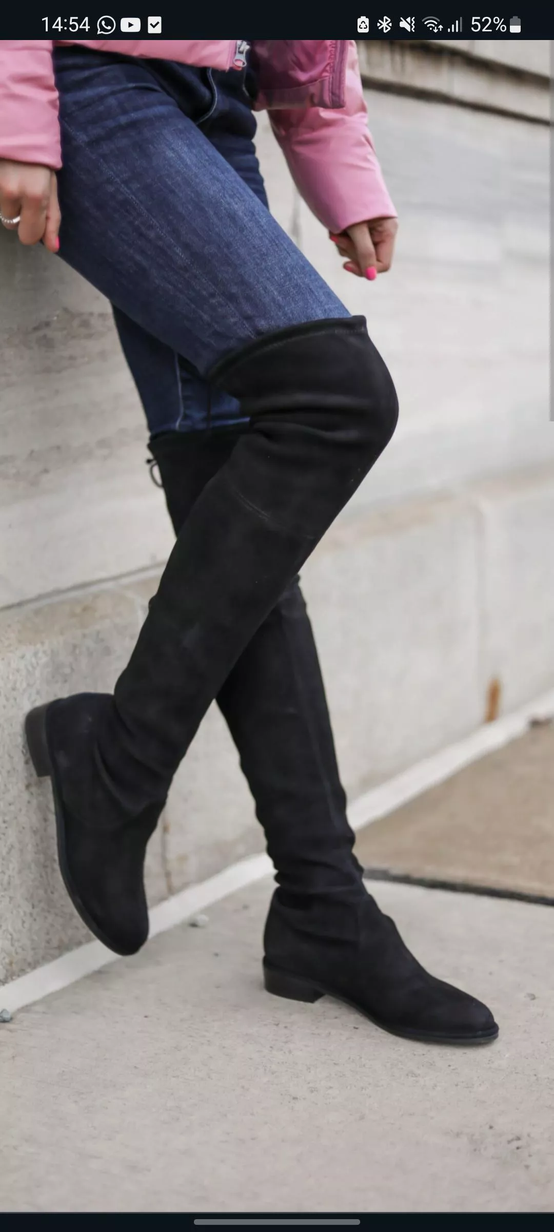 Content creators with suede over the knee boots posted by Tomato_salat