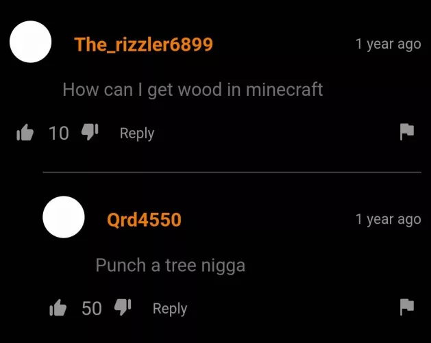 How to get wood in minecraft by pee_nos
