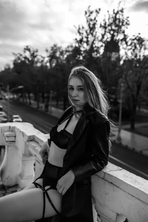 Leather coat for a first date is always good idea by felixpeetz