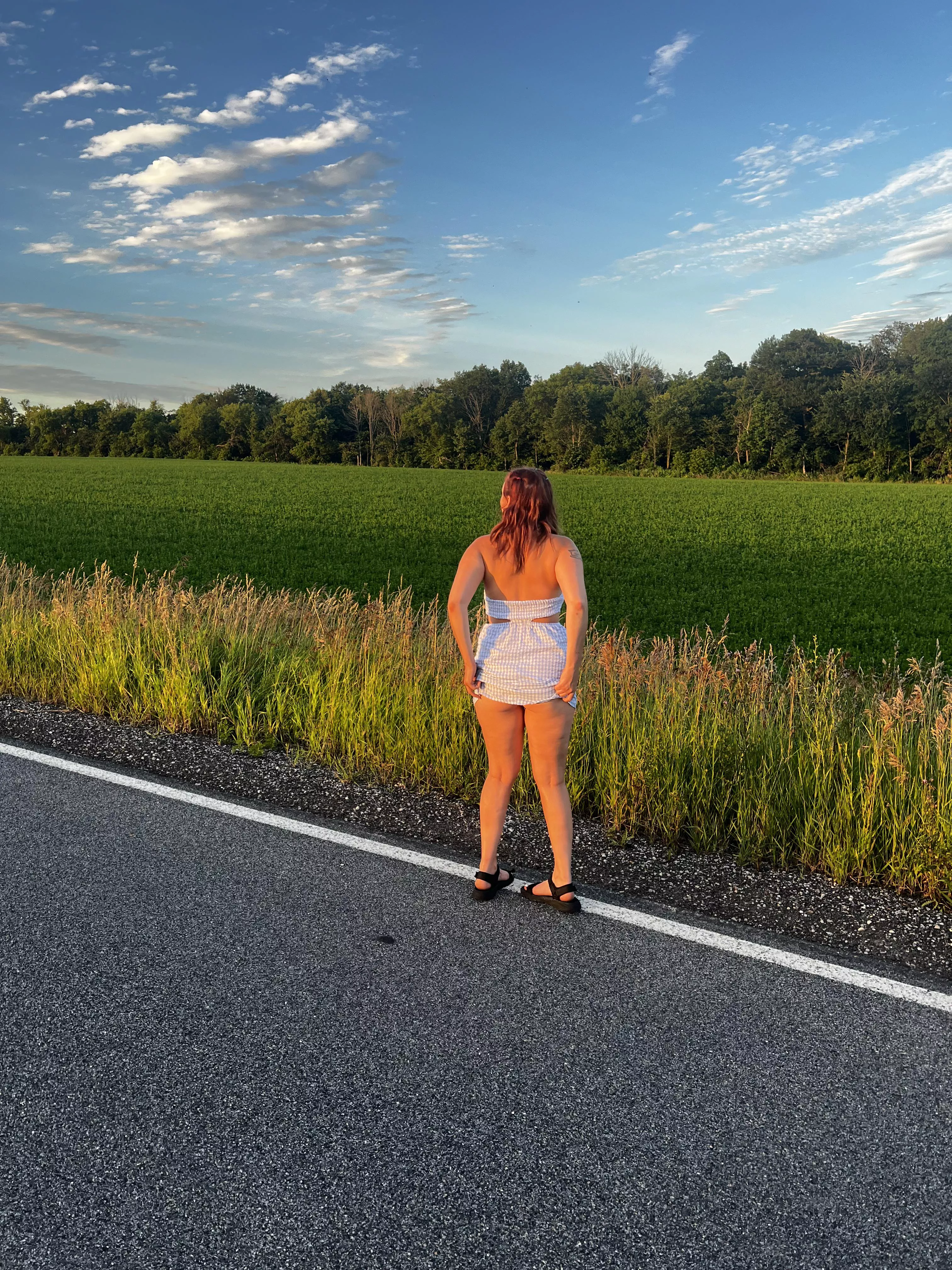 Sundress with no panties in the sun! posted by Dangerous-Nerve5910