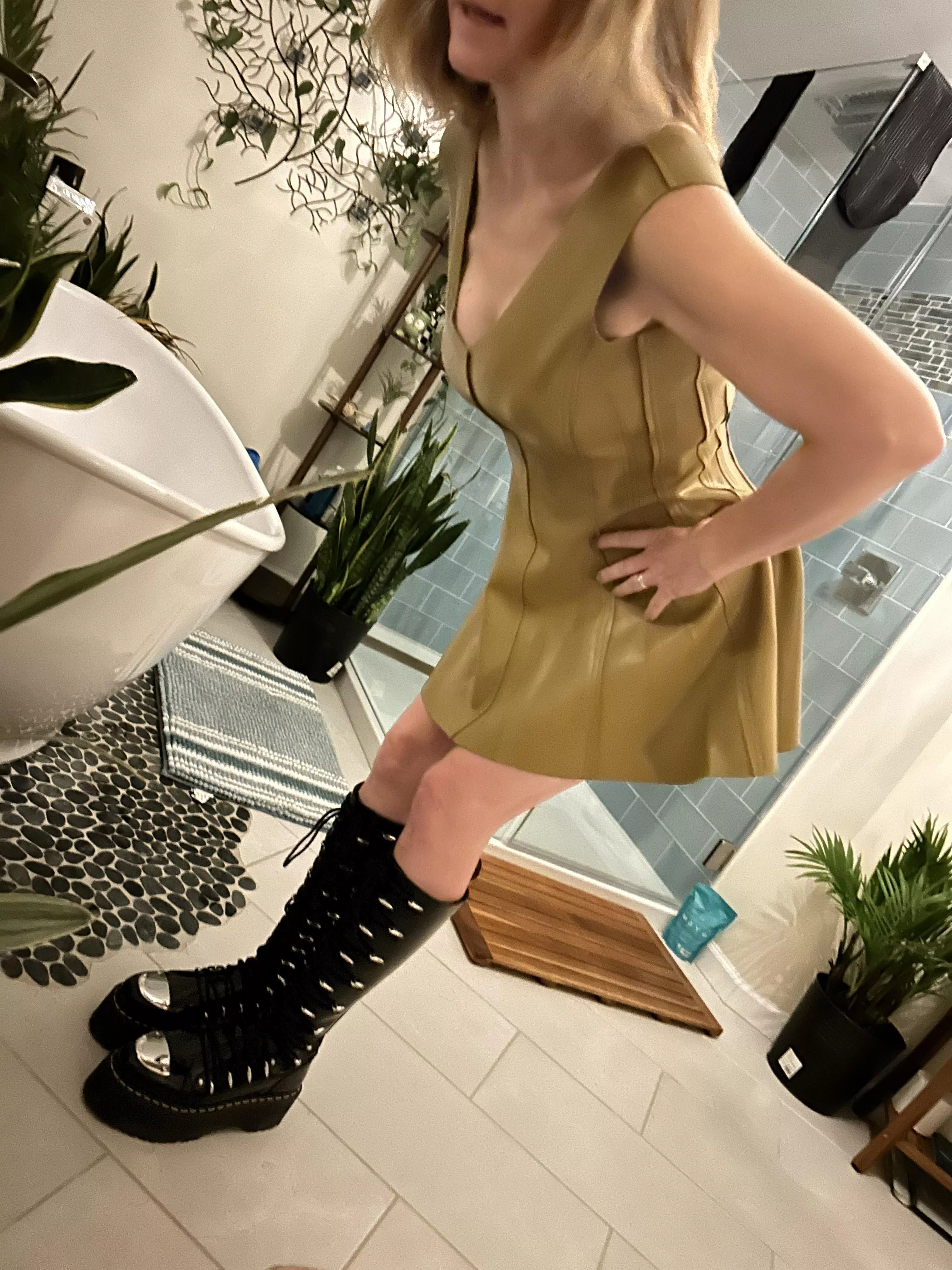 47 and making sure this favorite dress and boots work posted by FStage4CancerNSexy