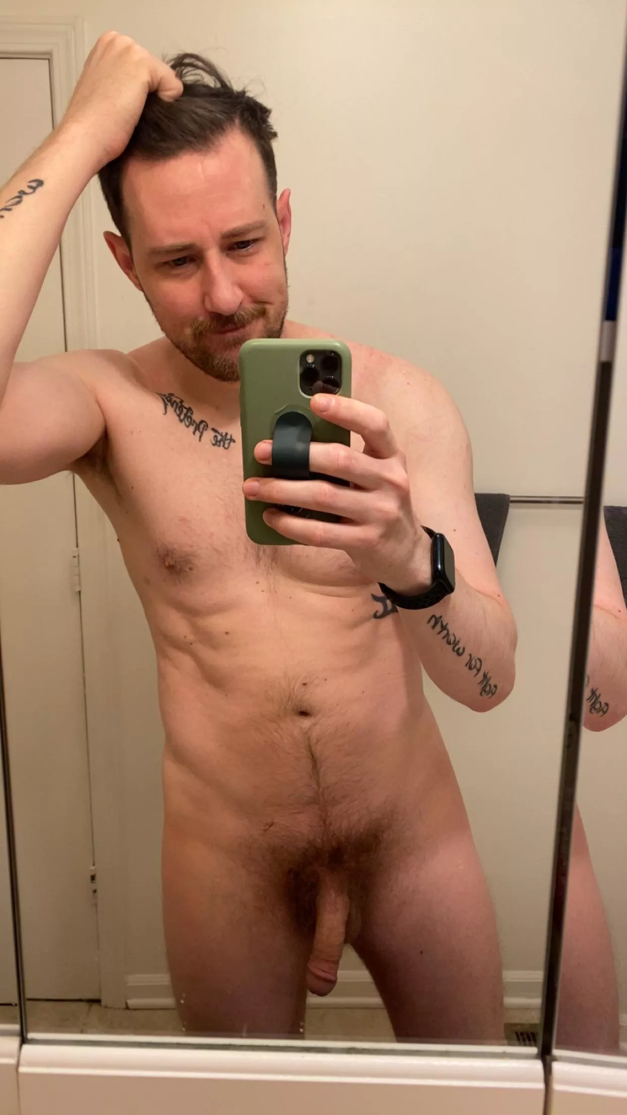 Can you spot the dried precum in my bush posted by Tat246squared