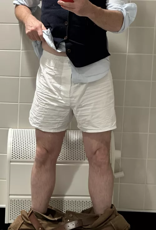 Classic white boxers drive me crazy.  by EngineerOwn2790