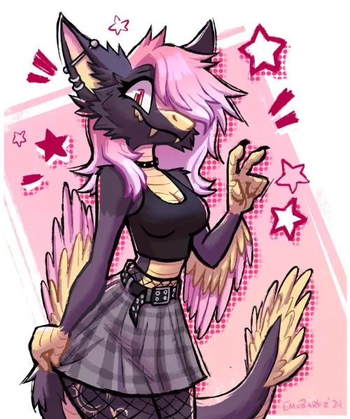 Commission ✨🖤💖💕 by glawg