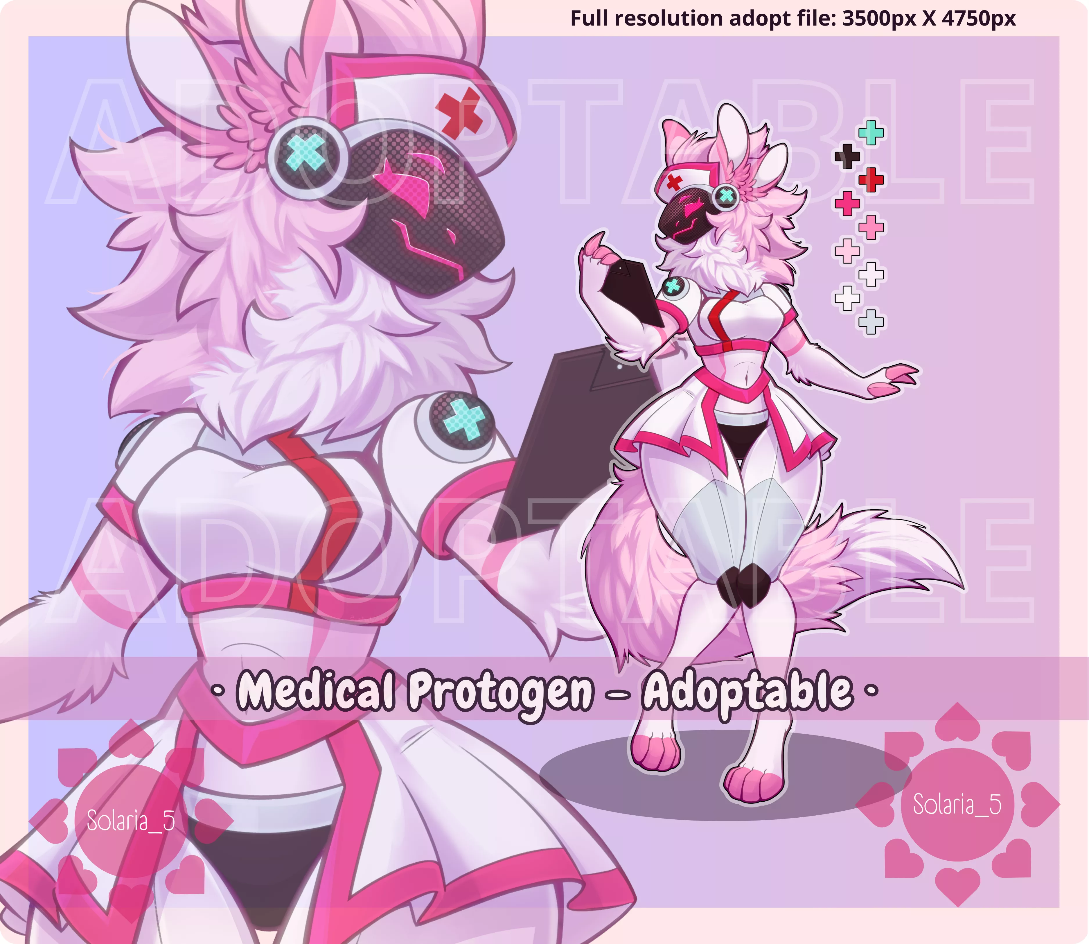 Medical Protogen Adoptable! (Art by Solaria_5) Info in comments posted by Solaria_5