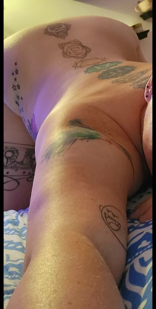 Puppy pose is one of my favorites  by DefiledGoddessLuna