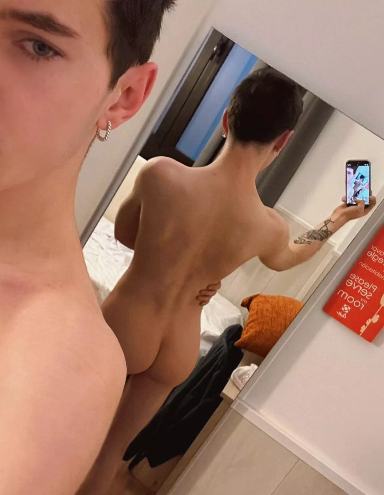 this is what mirrors are for right? posted by Jamesthetwink97