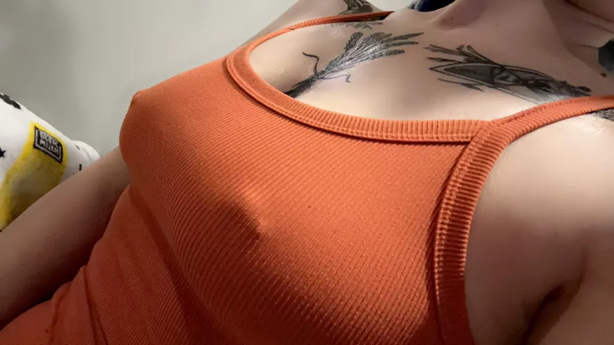 A beautiful braless morning  by rawrplatypus