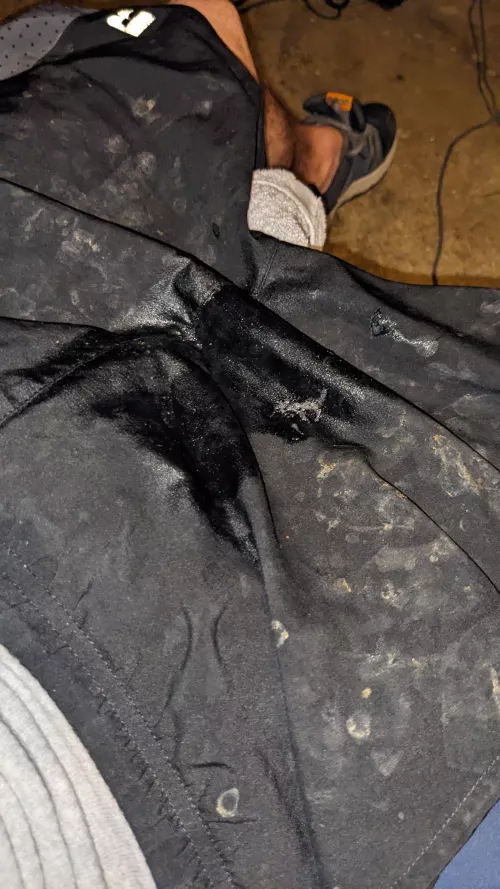 Decided to sit and drink and piss in my cum shorts. It was wonderful. Now I need to clean up. maybe.-delfly by delfly