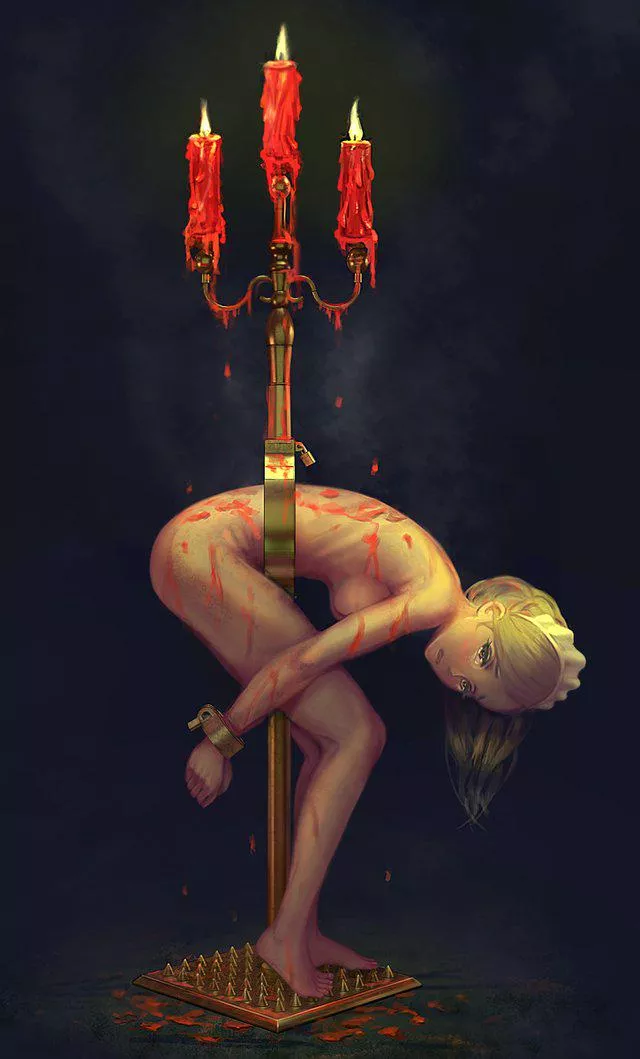 Master says I have to stay like this until the candles go out... posted by DmMeToesorTits