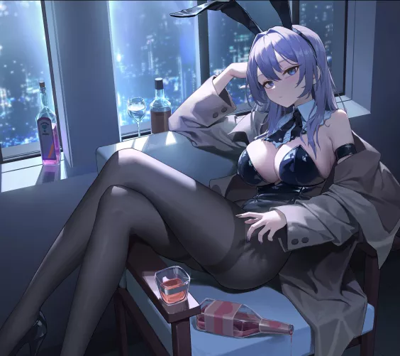 Midnight Bunny  by CheetahSperm18