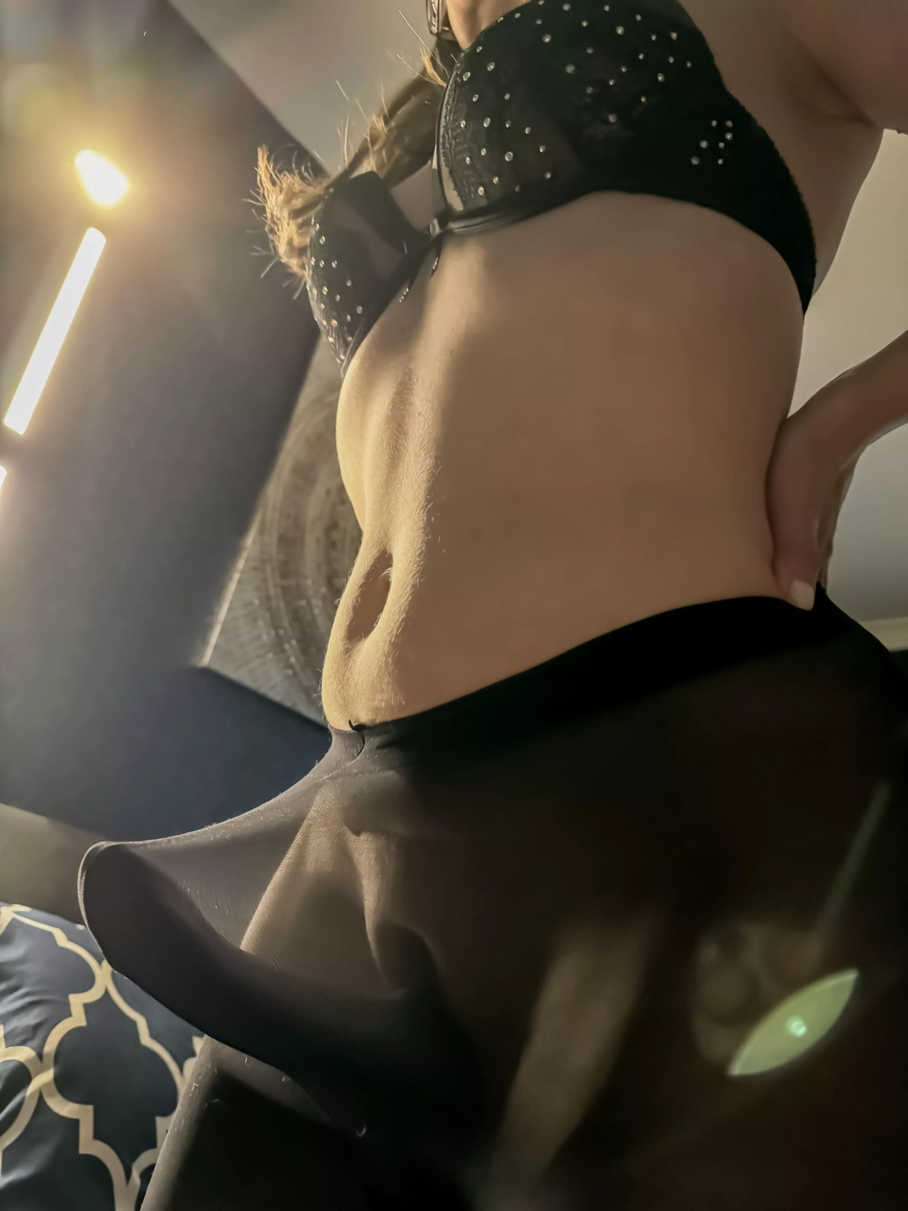 Not sure if you can tell I’m wearing a strapless strap on  posted by BlossomBeeOF