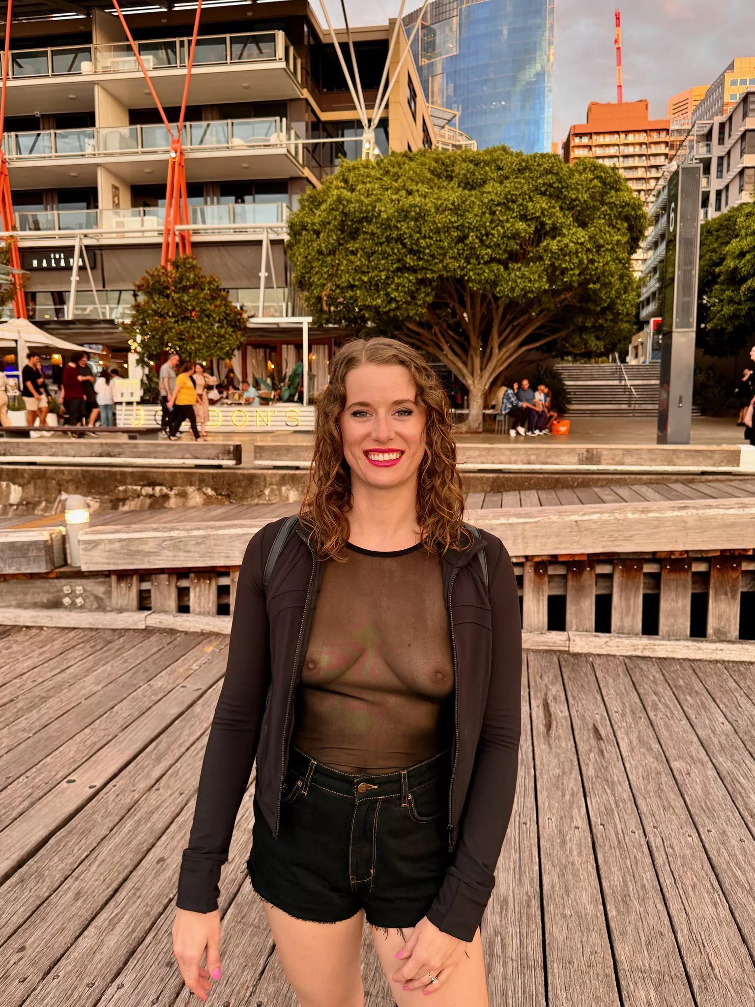 Spending the day showing my tits to tourists is a good day in my book 😜 posted by hotsummersun