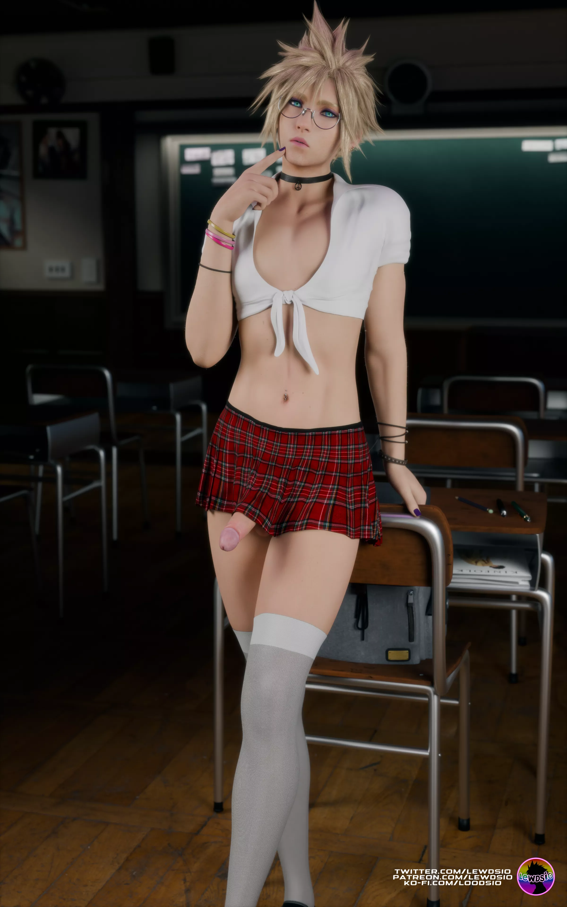 Teach him a lesson?😈 (OC) posted by Lewdsio3D