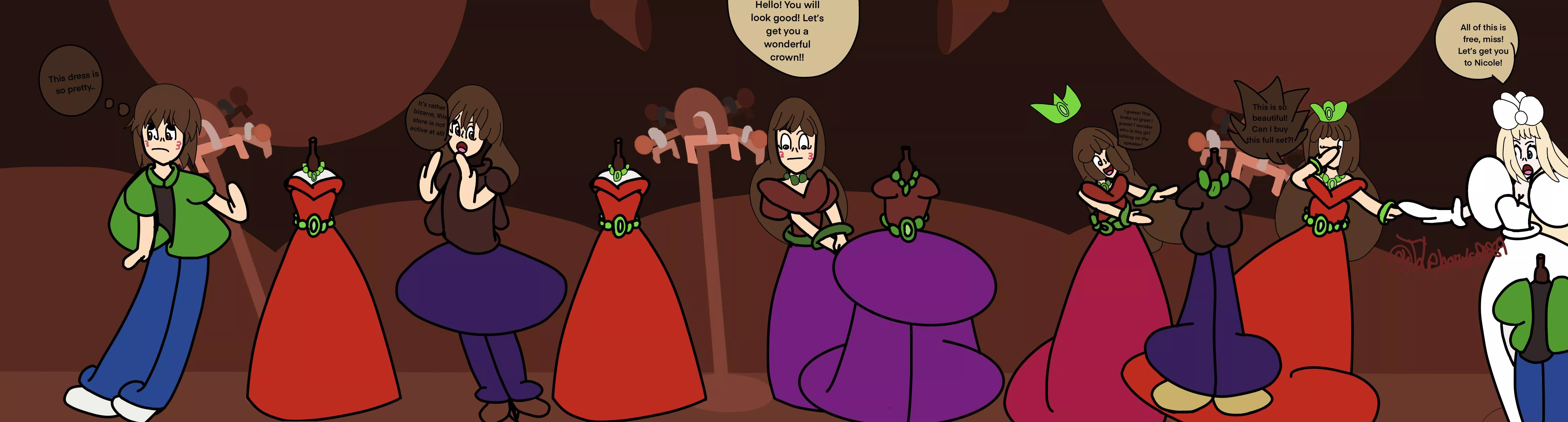 Thomas is rather interested in a dress. posted by Themlghardcolt